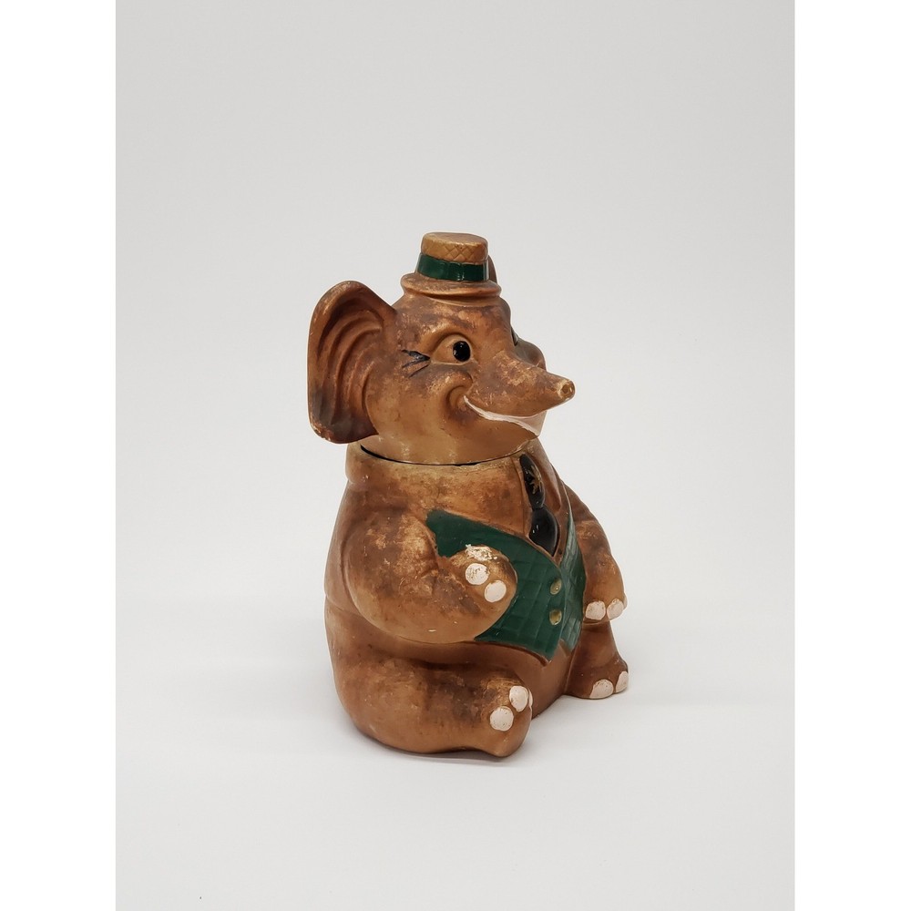 Vintage Elephant Cookie Jar - Bingo