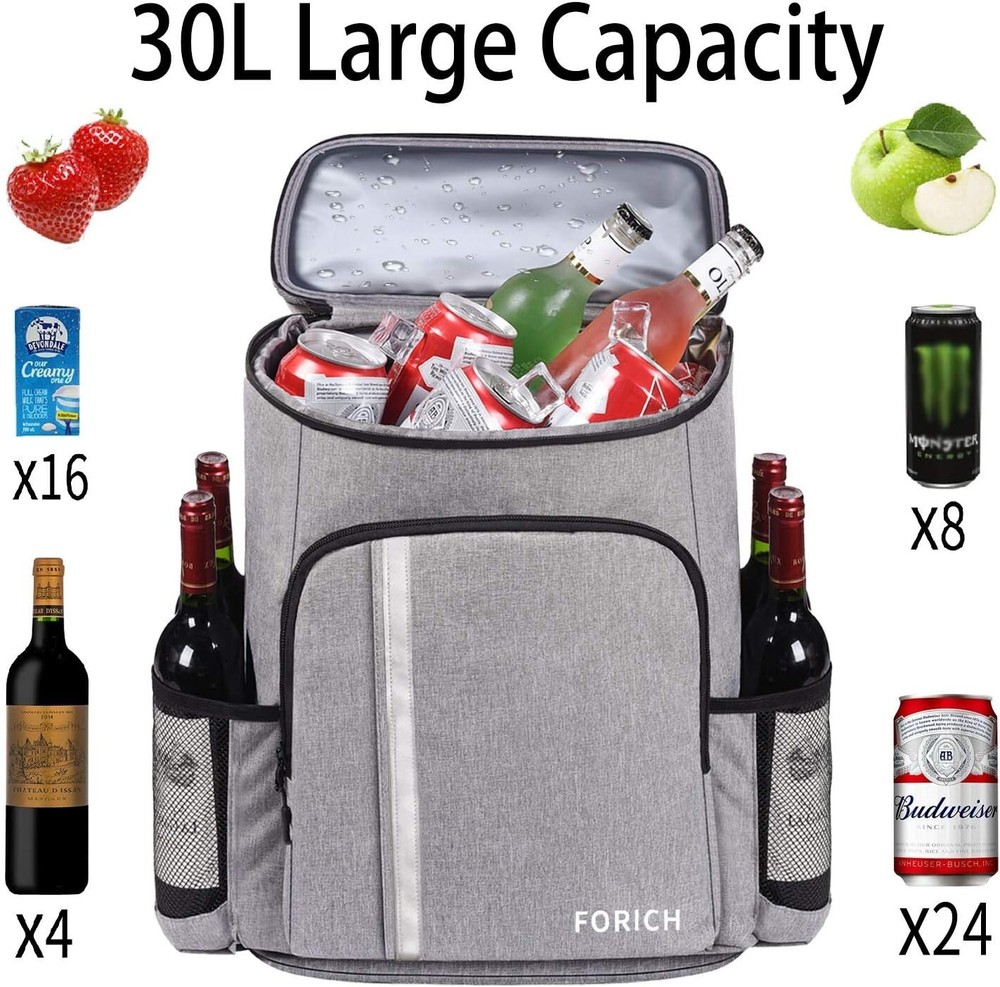 Backpack Cooler Leakproof Insulated Waterproof Backpack Cooler Bag, Light