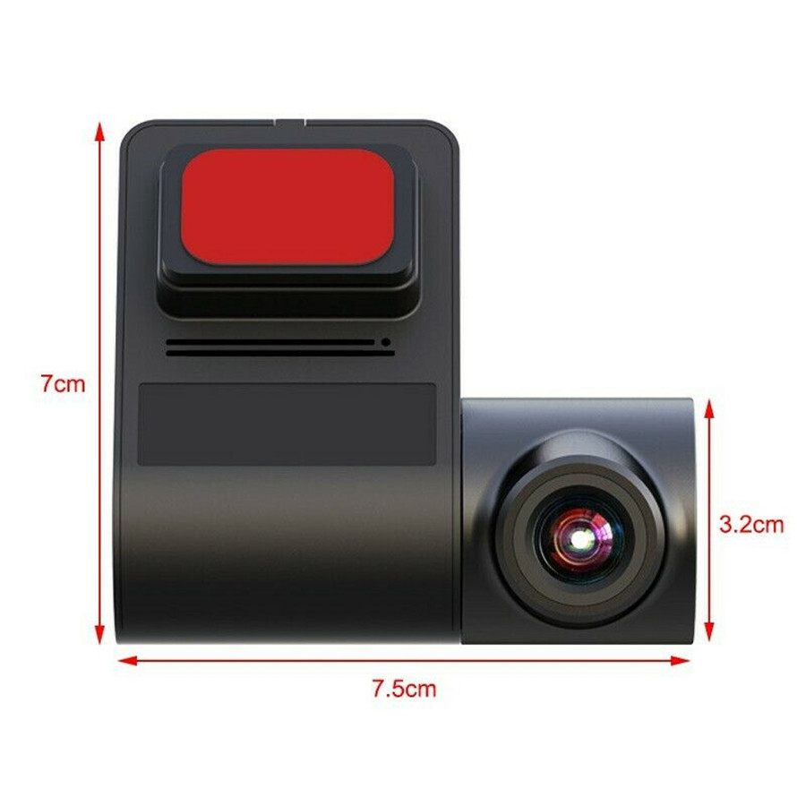 Car Front Windshield DVR Dash Camera Loop Recording ADAS 170° Wide Angle Dashcam