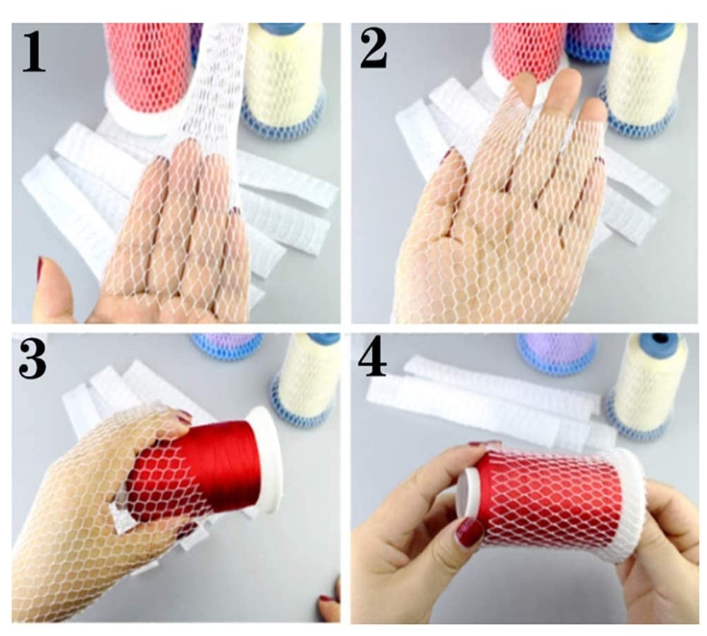 40 Yards Thread Spool Net Sewing Embroidery Thread Net Mesh Spool Saver for Diff