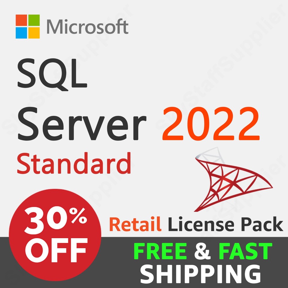 Microsoft SQL Server 2022 Standard Edition (Retail) - Full Version License - NEW