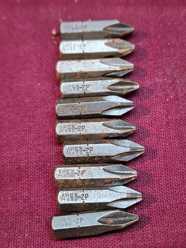 Apex 480-2P Hex Insert Bits Phillips #2 (10pcs)