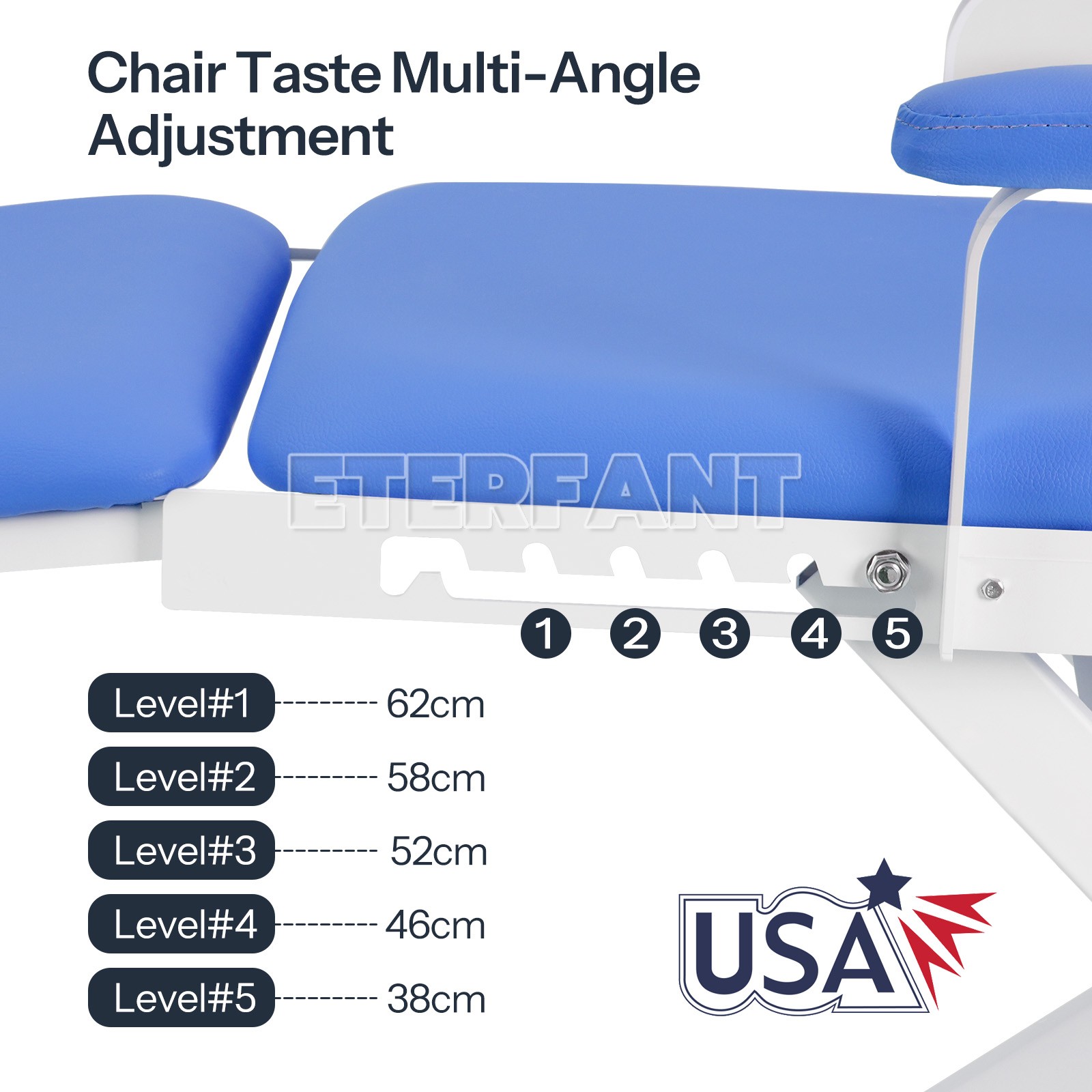 Dental Folding Chair Air Turbine Set Blue/6LED 8W/9W Oral Light for Dental Chair