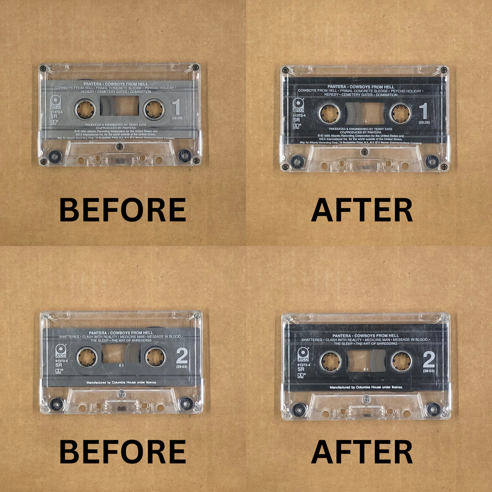 AUDIO CASSETTE TAPE REPLACEMENT COMPONENT KIT Pressure Pad Slip Sheets & Shield
