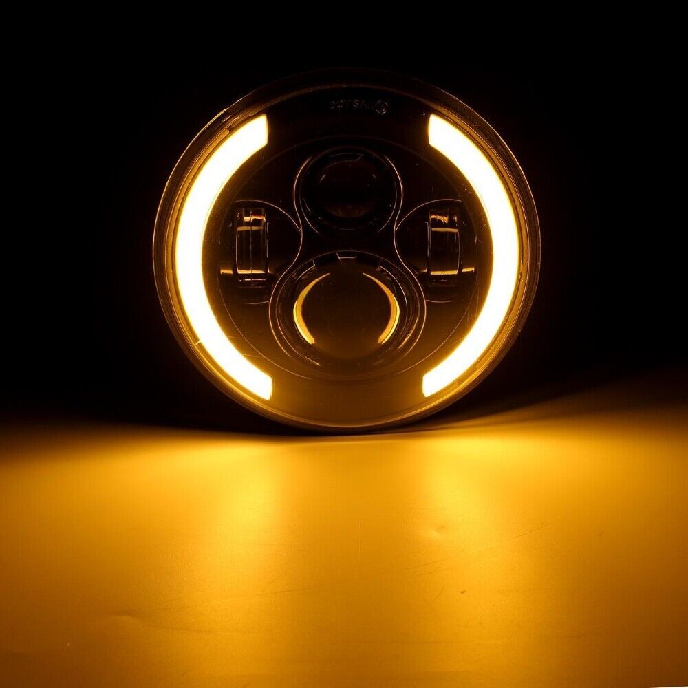 For Honda Shadow VT VT1100 VT750 VT600 VF750 7inch LED Headlight Turn Lights DRL