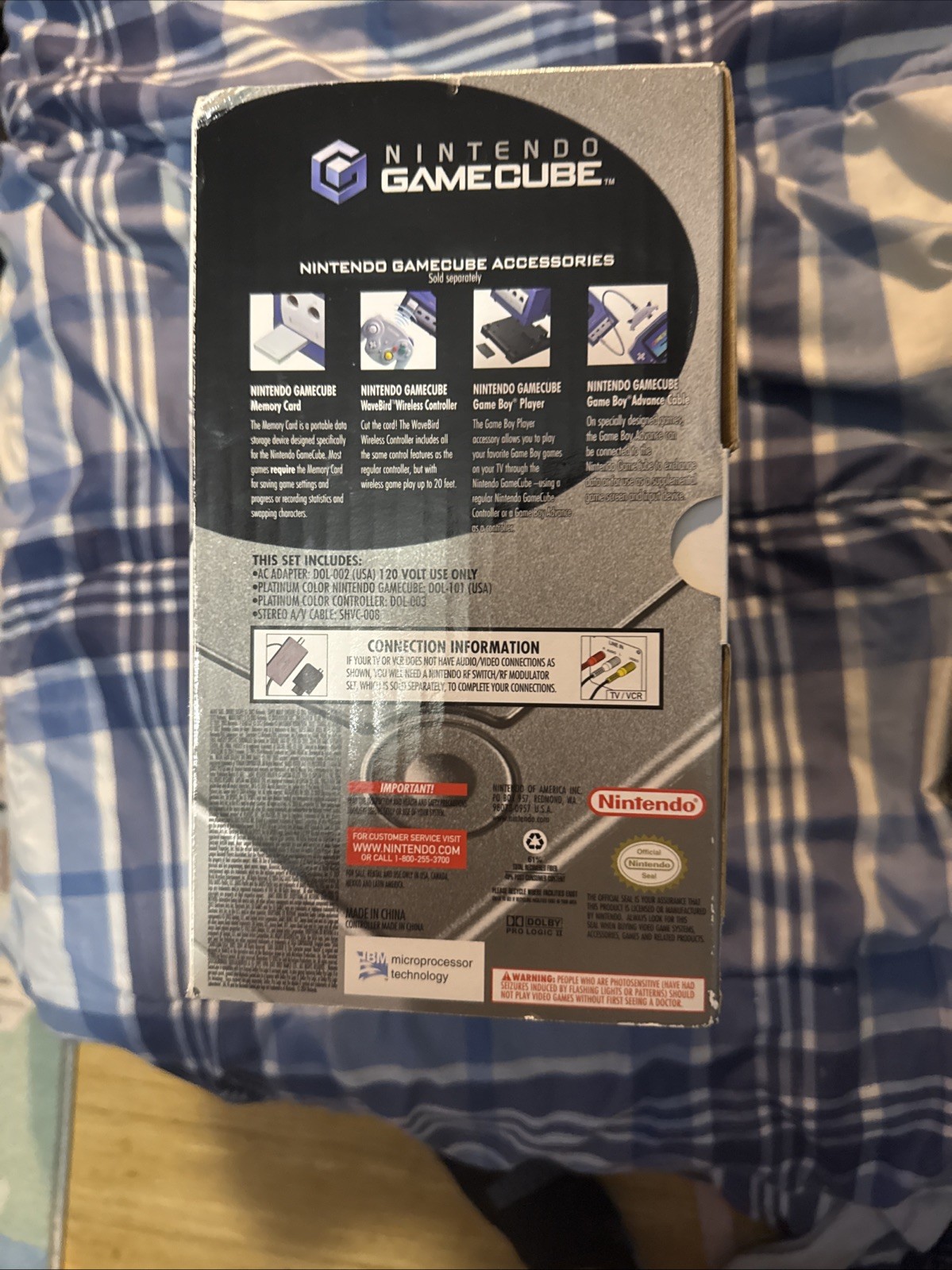 Mario Kart Double Dash And Nintendo GameCube Silver Boxes Only (good Condition)