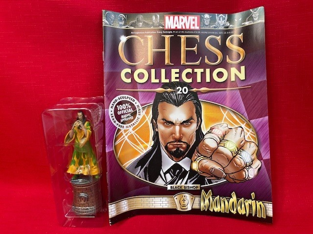MARVEL CHESS FIG COLL MAG #20 MANDARIN-BLACK BISHOP- EAGLEMOSS PUBLICATIONS LTD