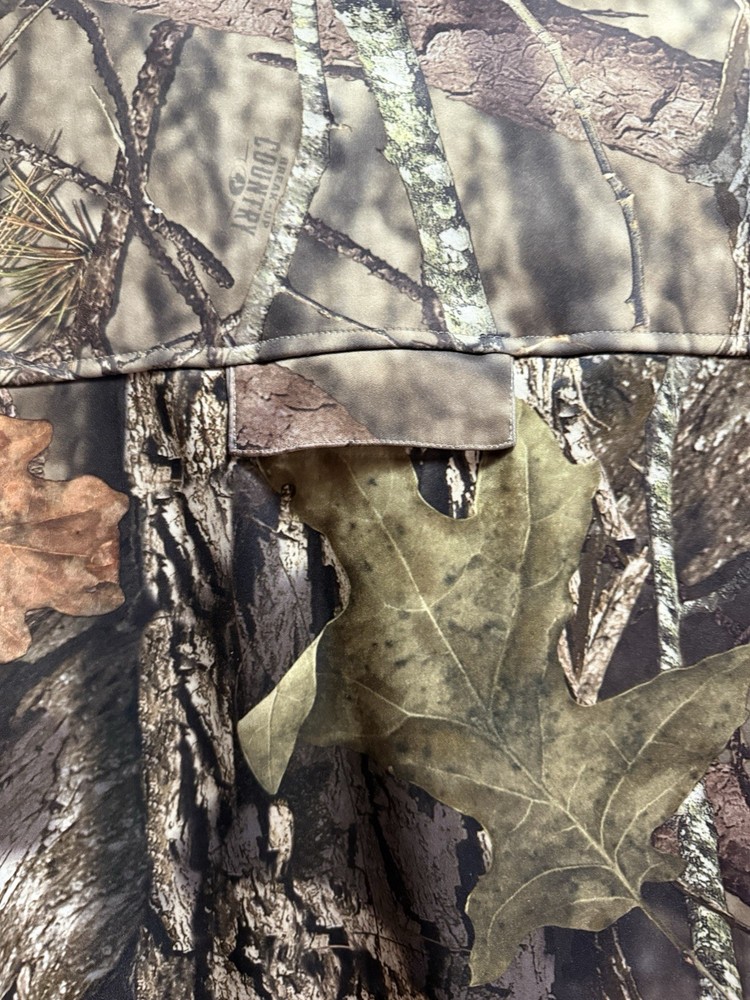 Mossy Oak Camo Softshell Jacket XL Scent-Factor Hunting Full Zip