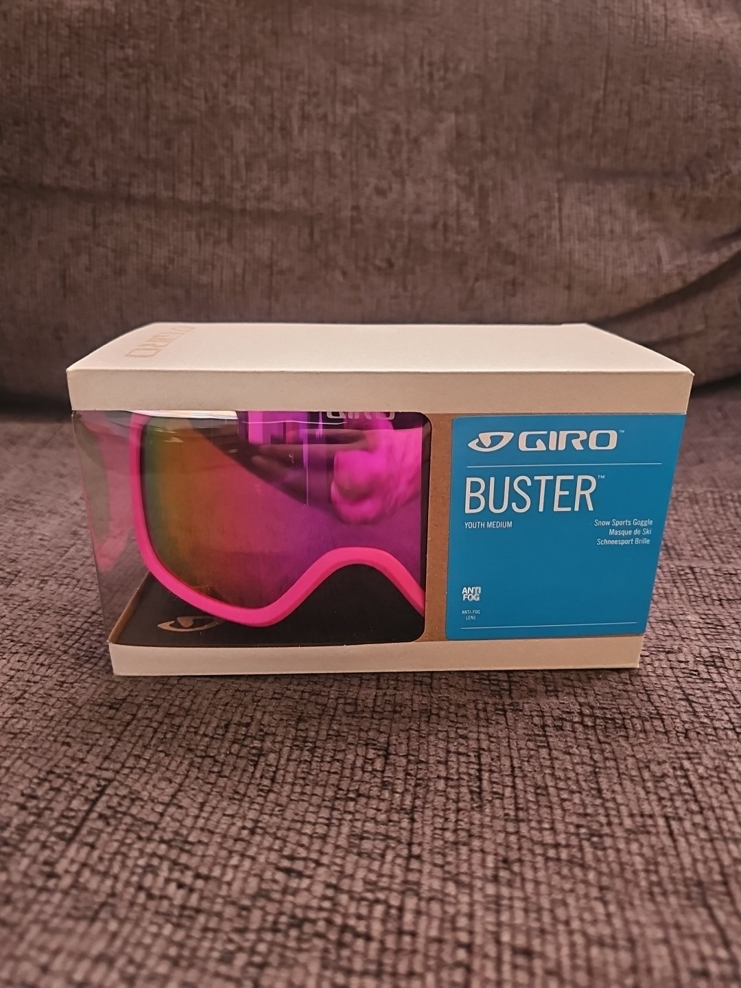 NEW Giro Buster Youth Medium Snow Sport Goggle Pink Bloom