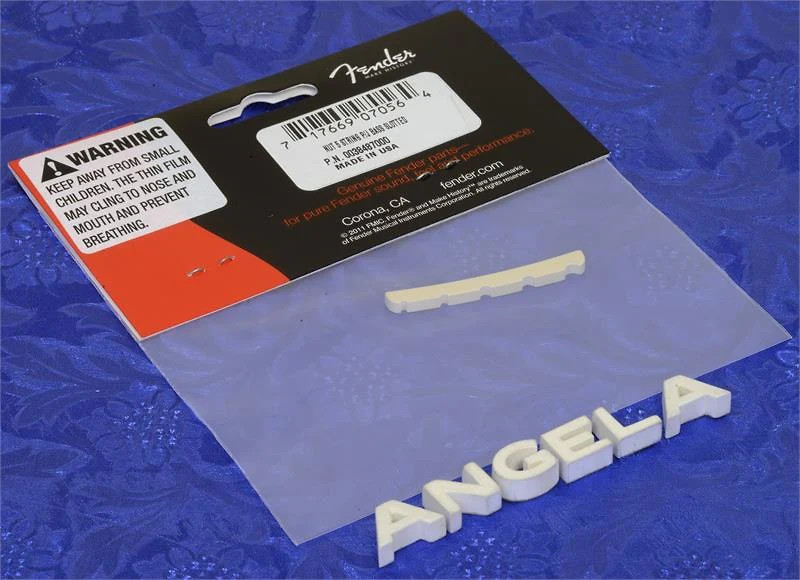 Fender V Five 5 String P/J Bass Slotted String Nut, 0038487049