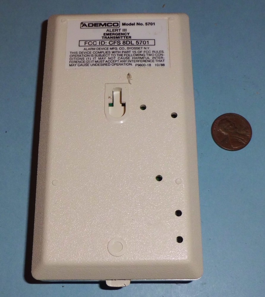 Ademco Model 5701 Wireless ALERT III Emergency Button Transmitter