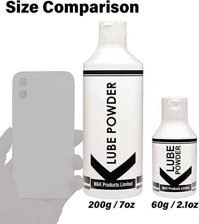 K Lube Powder Lubricant 60g, Made in UK, Dry Powder Lubricant Mix, makes 6 liter