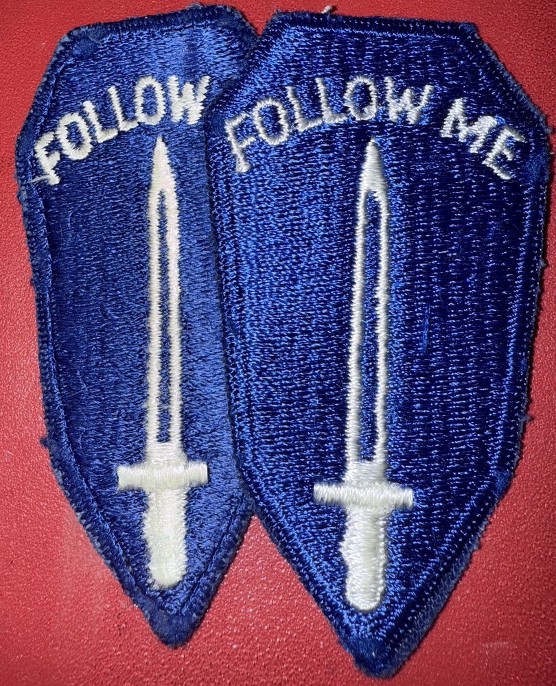 WW2 - 1950s Follow Me Infantry School SSI Patch (FL/AP)