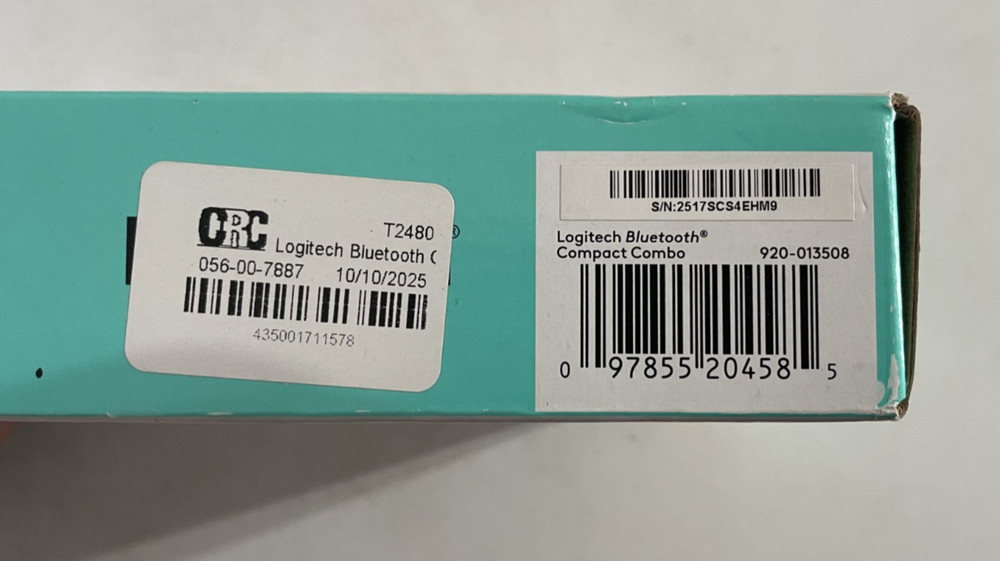 Logitech Bluetooth Compact Combo Wireless Keyboard & Mouse New