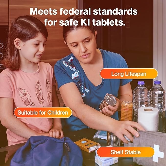 Thyrosafe 65mg Potassium Iodide Tablets Radiation Protection (20 Pack)