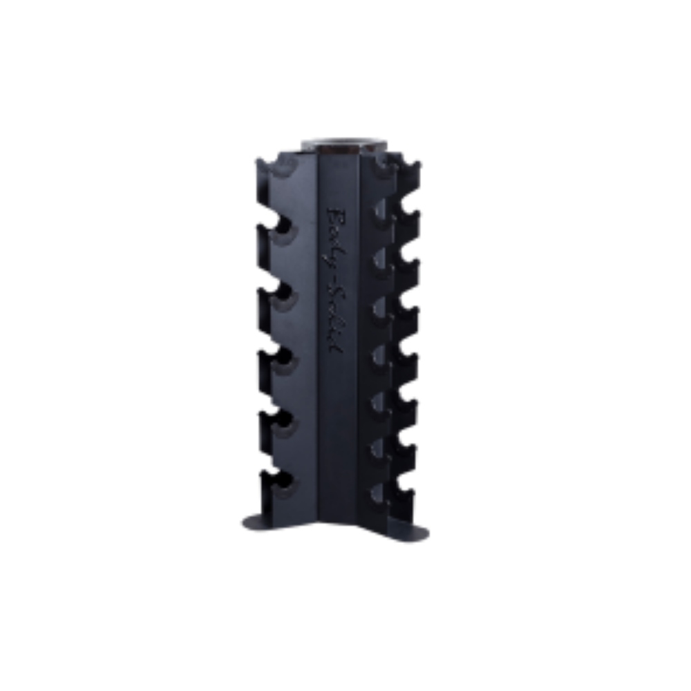 Body-Solid Vertical Dumbbell Rack GDR80 -Space efficient 3-Side vertical storage