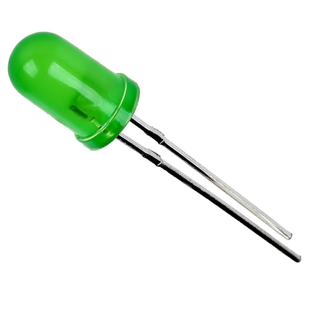 25 x Green LED 5mm Round Wide Angle Diffused LED Light Emitting Diode Bright PCB