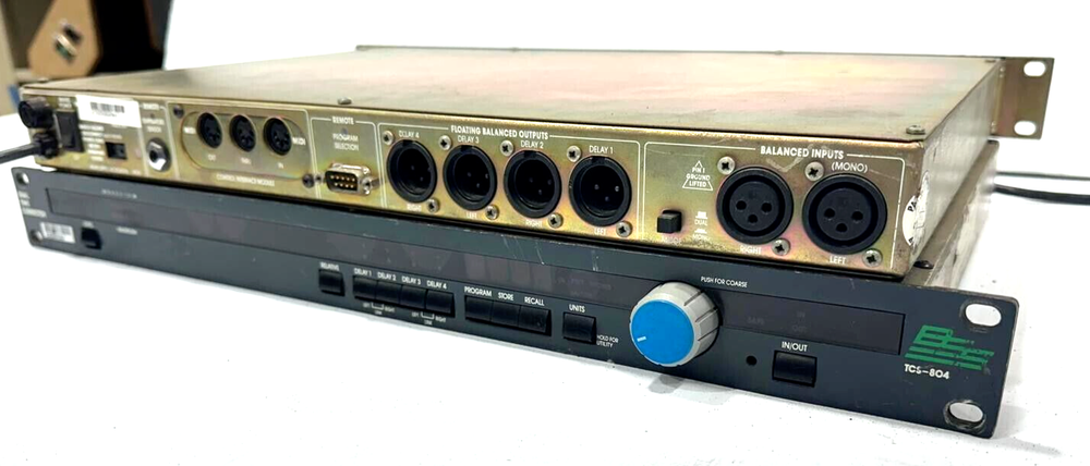 BSS TCS-804 DUAL TIME CORRECTOR DIGITAL DELAY (One)(TRUEHEARTSOUND)