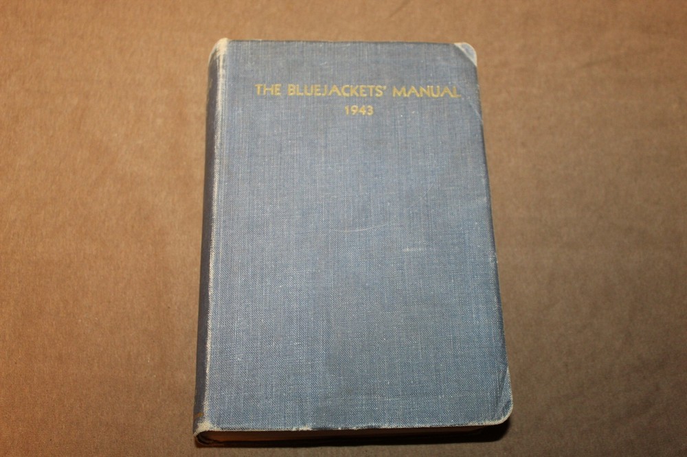 Original WW2 U.S. Navy "The Blue Jackets'' Book, Named & 1943 d.