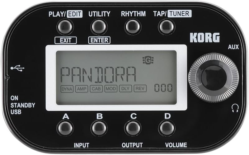 KORG PANDORA mini PX mini BK Black Personal Multi Effect Processor Tested