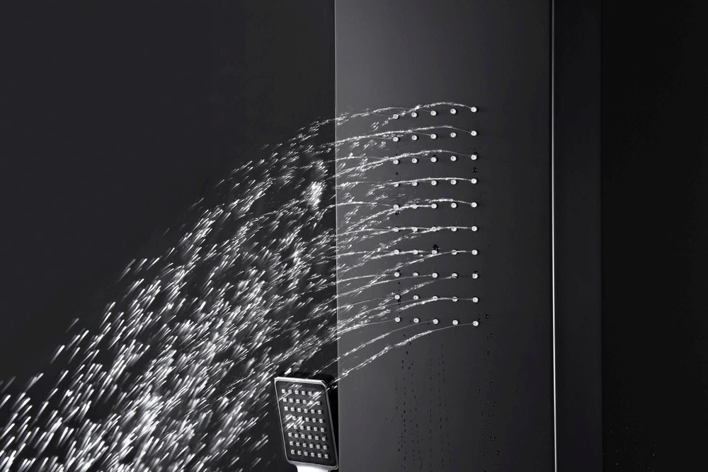 Anzzi SP-AZ056 Level 65" Thermostatic Shower Panel - Black