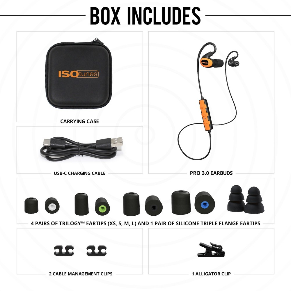 ISOtunes PRO 3.0 Bluetooth Ear Protection- 27 dB NRR
