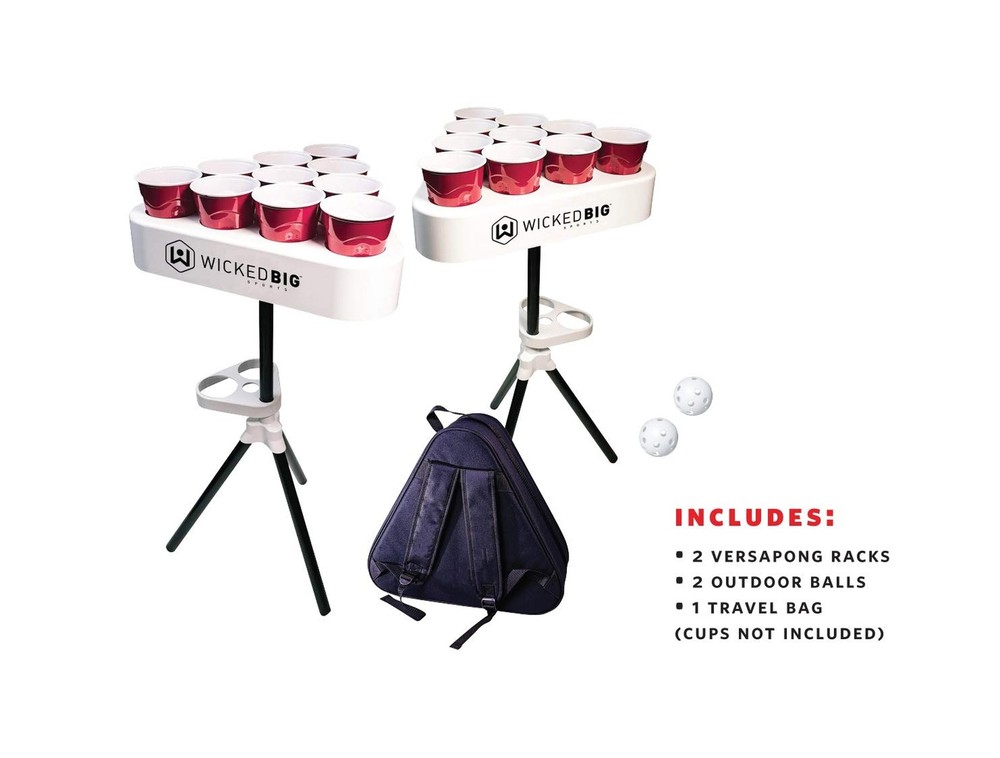 Versapong Portable Beer Pong Table/Tailgate Game with Backpack Carry Case and...