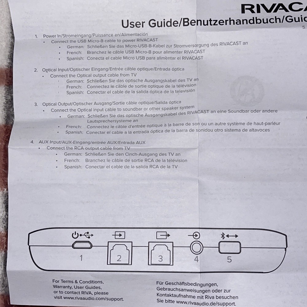 RIVA CAST Bluetooth Audio Transmitter New!! Buy More And Save!