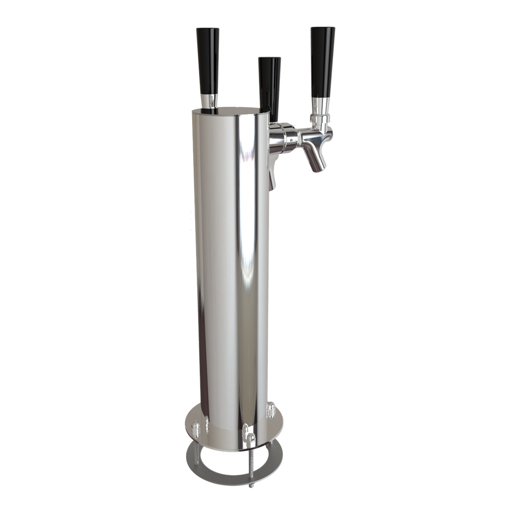 Draft beer tower, Cylinder-3, SS
