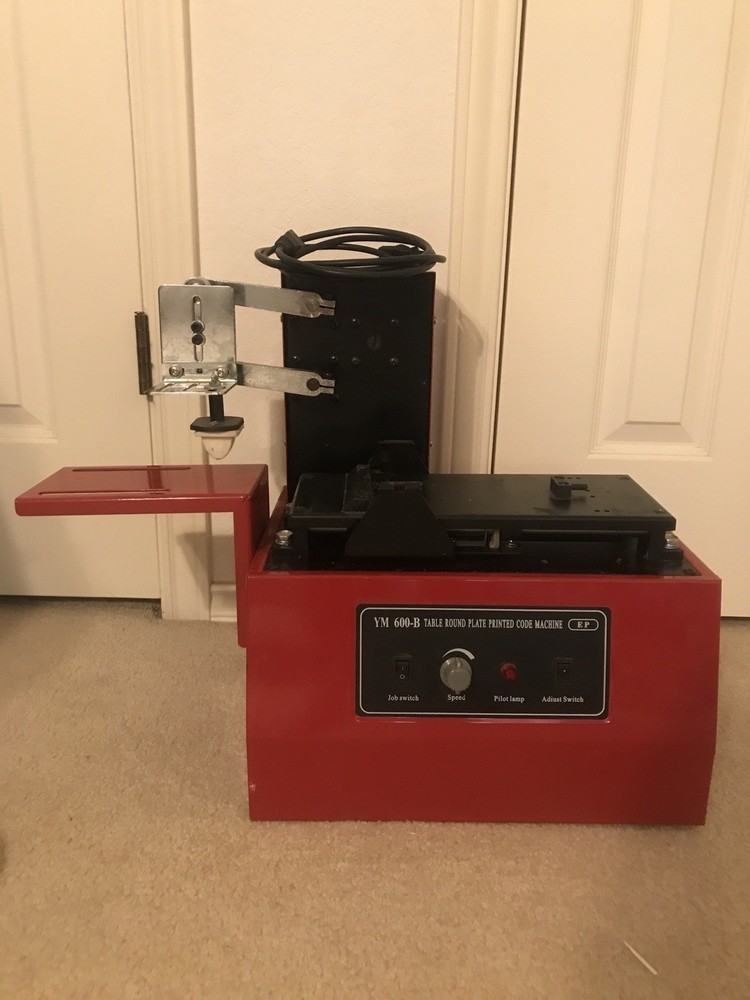 YM 600-B Table Round Plate Printed Code Machine