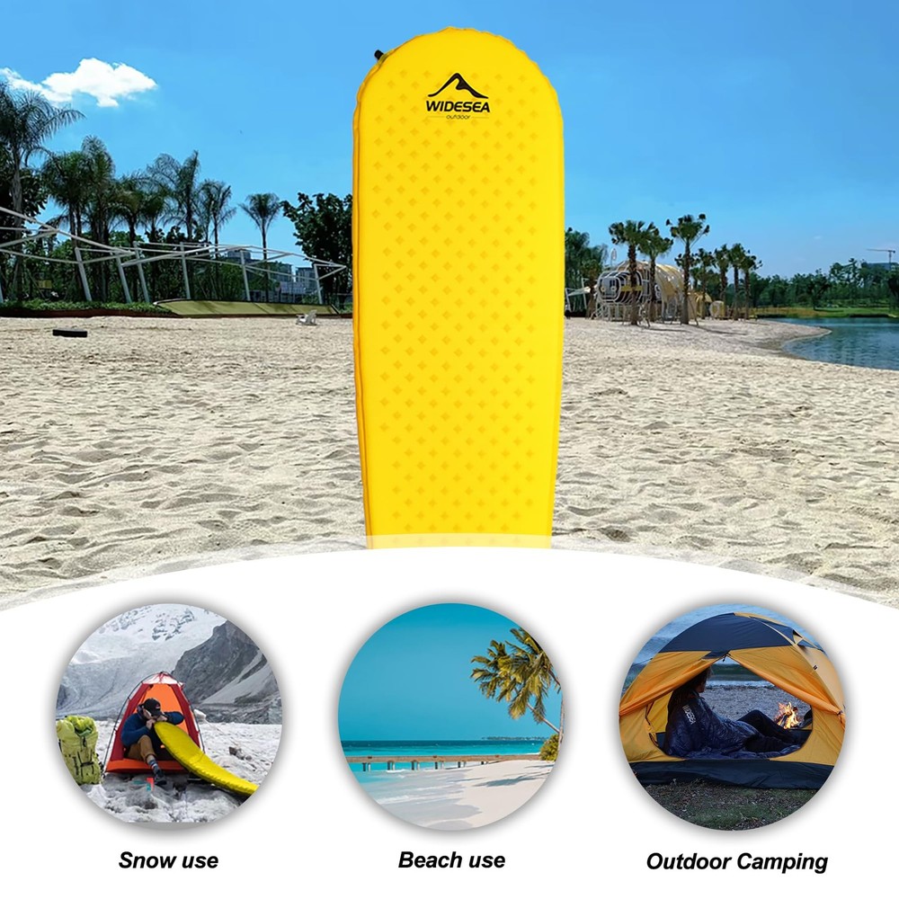 Camping Inflatable Sleeping Pad Sleeping Pad for Camping Ultralight Backpacki...