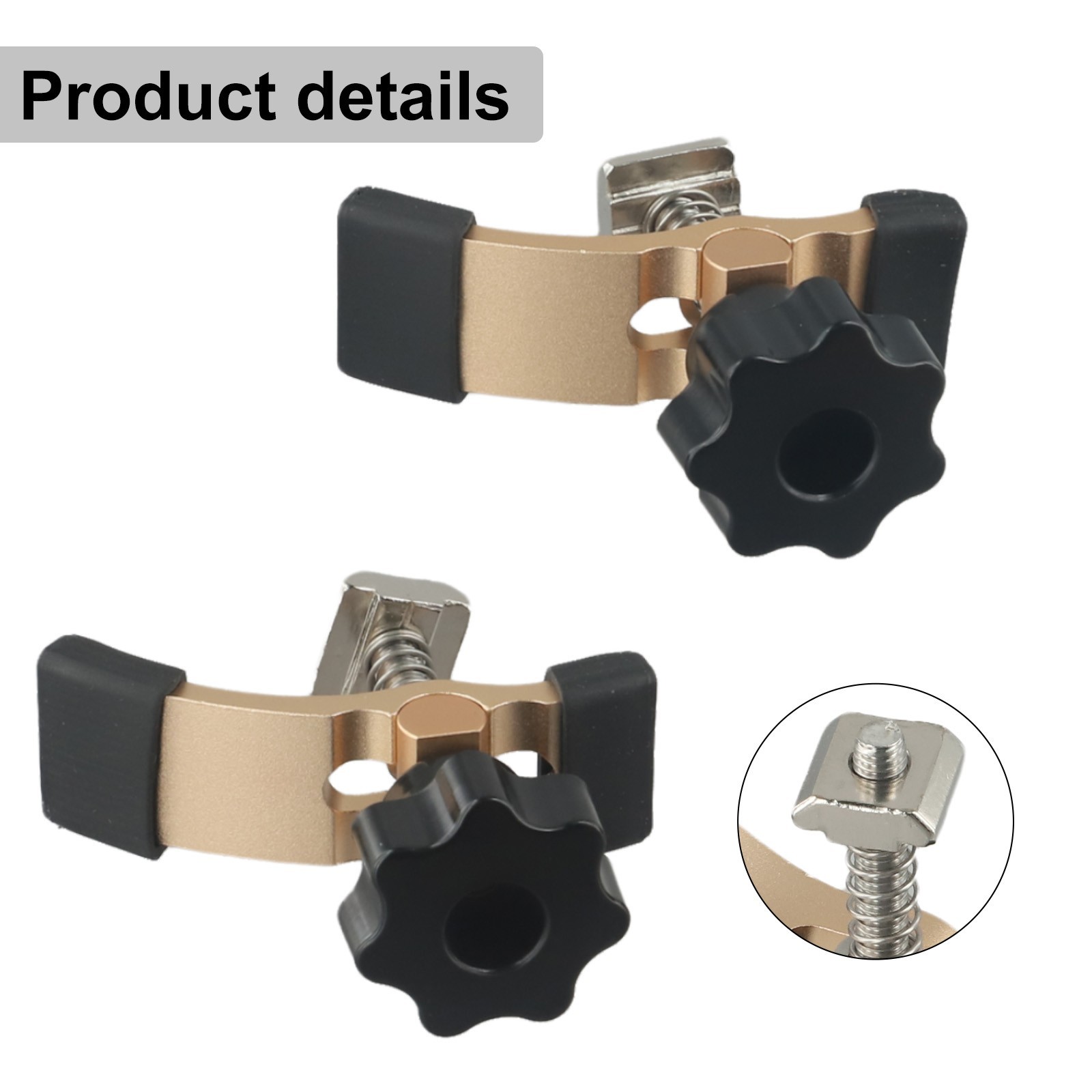 Heavy Duty Material Securing with 2pcs Hold Down Clamps for 3018 CNC Router