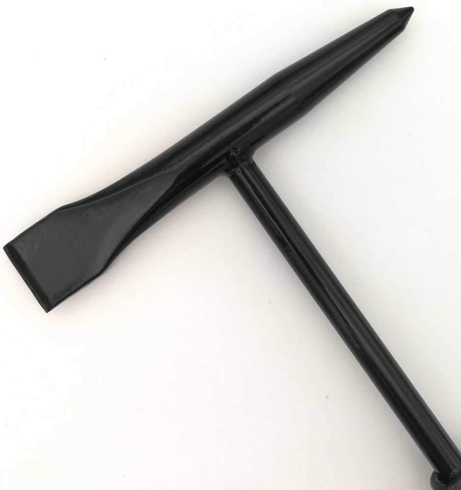 Welding Chipping Hammer with Coil Spring Handle,10.5",Cone and Vertical Chisel,1