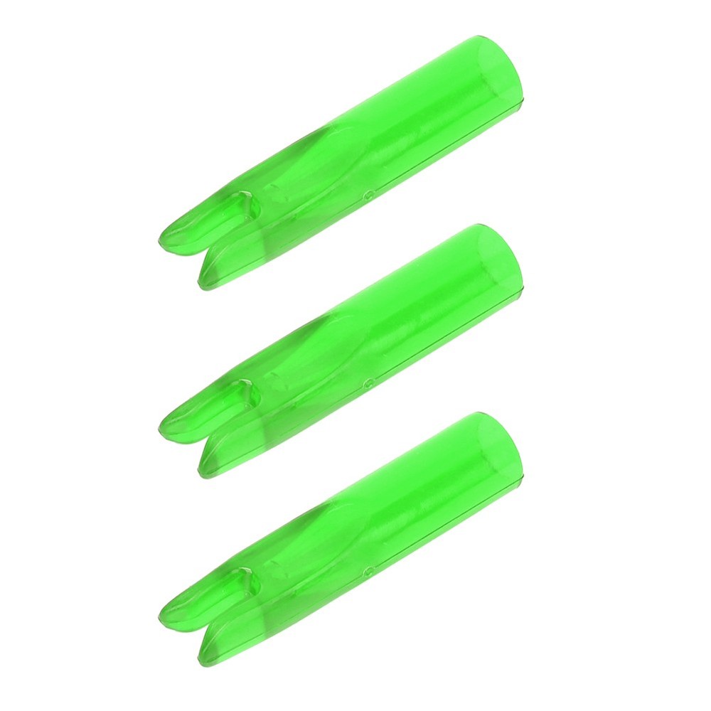 § Green 50Pcs Portable Plastic Bow Nock Insert Tail Archery Accessory