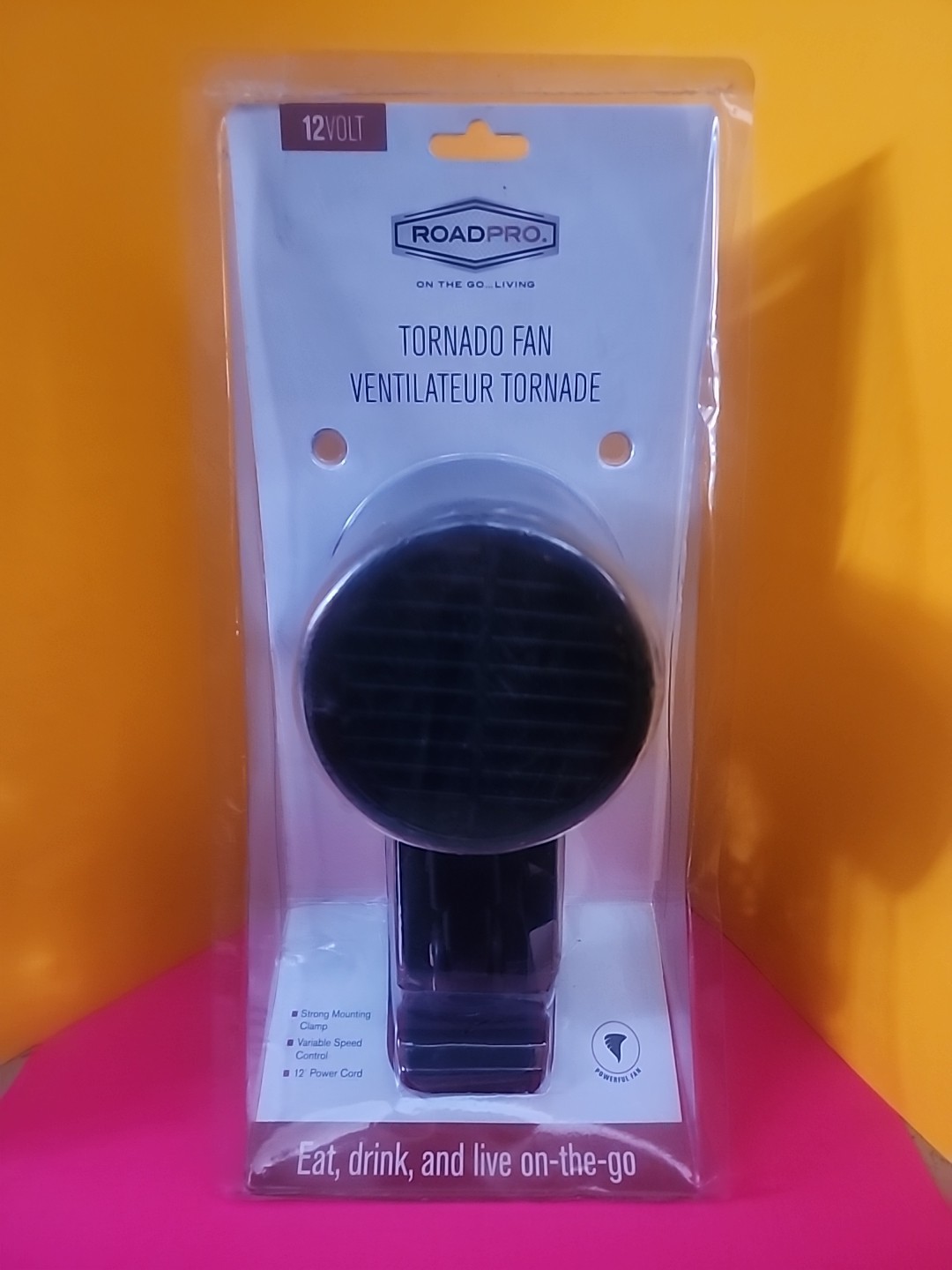RoadPro 12-Volt Tornado Fan with Mounting Clip *Unopened*