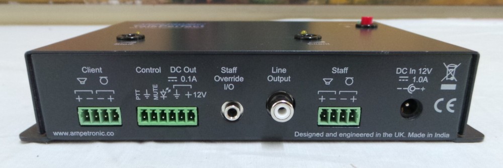 Ampetronic Talkperfect DX 2-way intercom system.