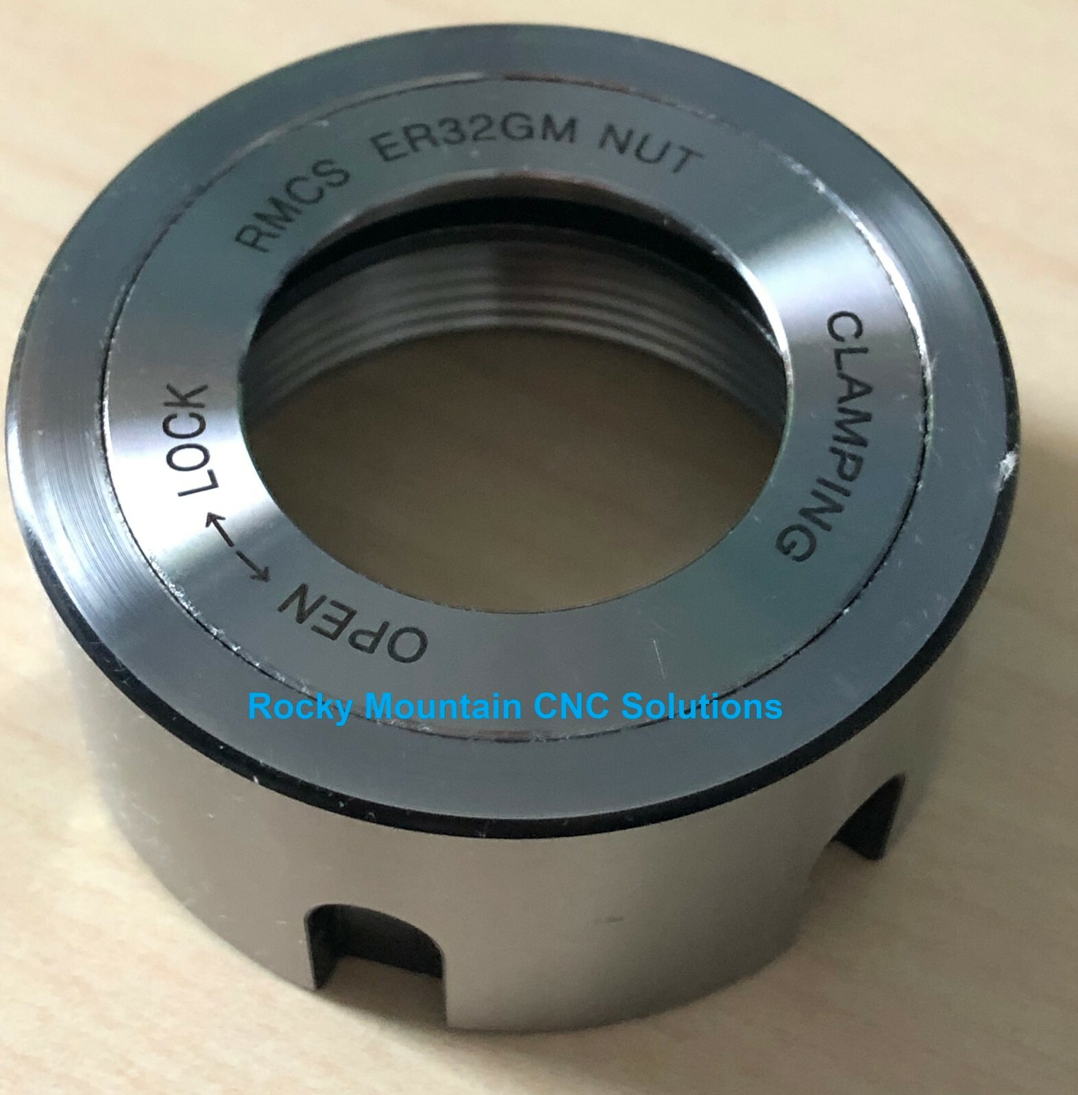 NEW - ER32 BEARING STYLE COLLET NUT - NO BRASS - ALL STEEL - $1.00 SHIPPING