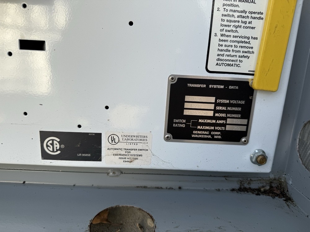 Generac GTS System Automatic Transfer Switch. 120/240v