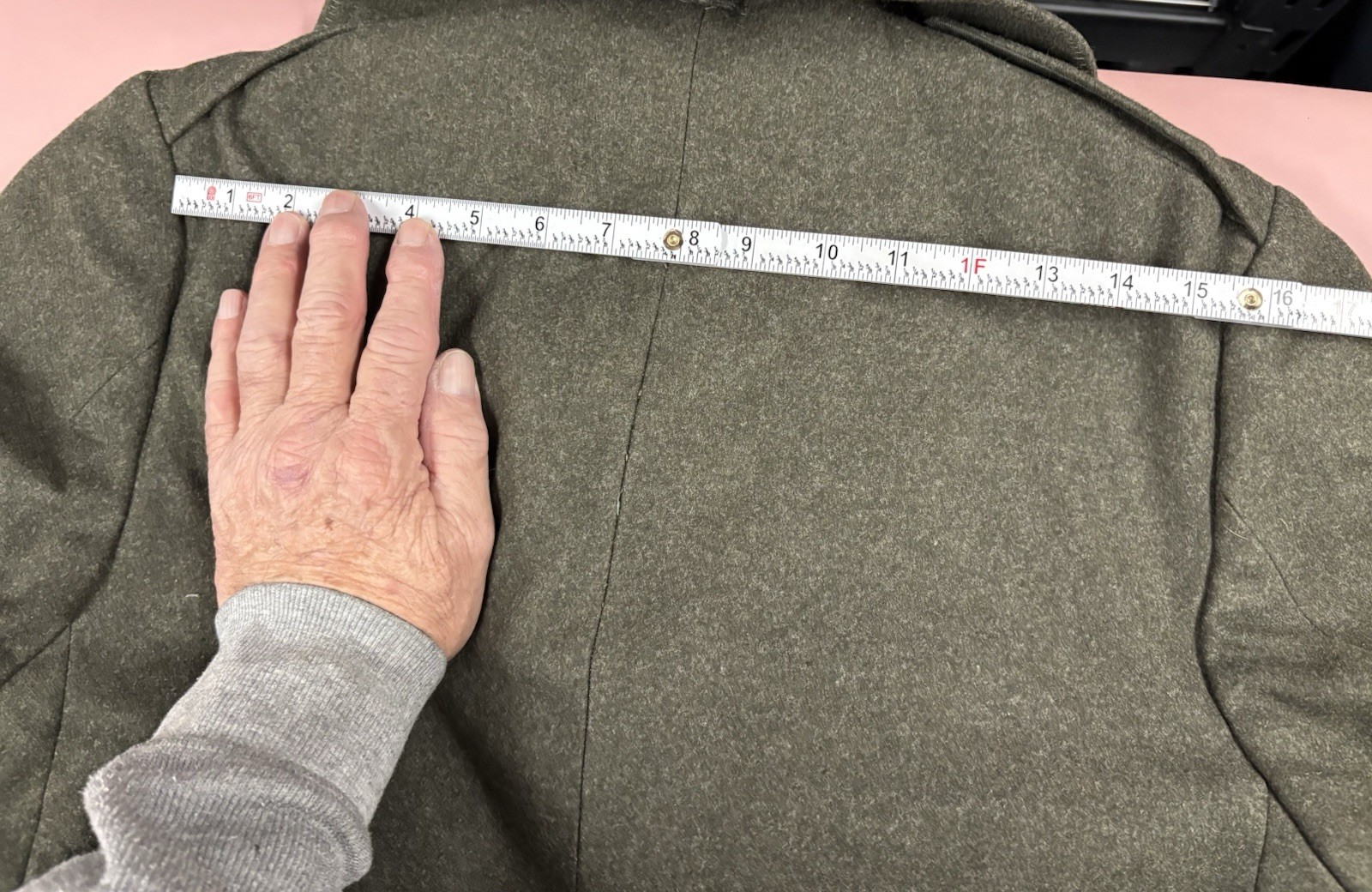 WWII USMC Overcoat 1942-43 Quartermaster 4-L Long Wool Coat