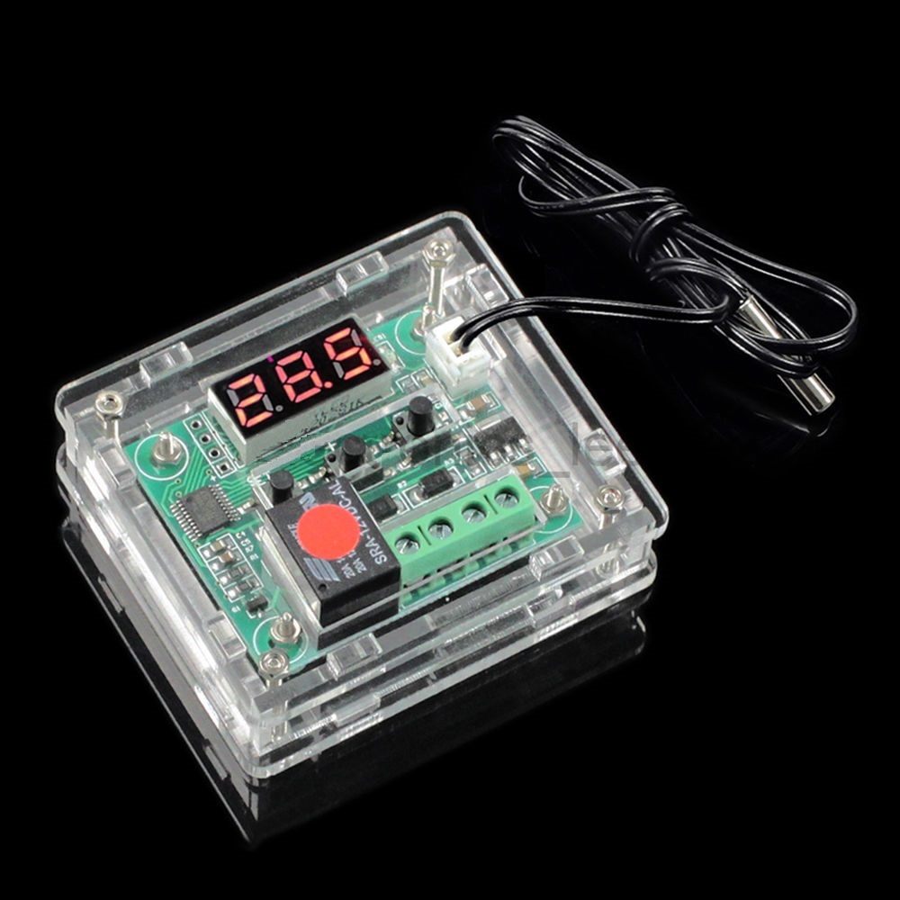 For XH W1209 Digital Temperature Control Module Clear Acrylic Case Shell Kit S