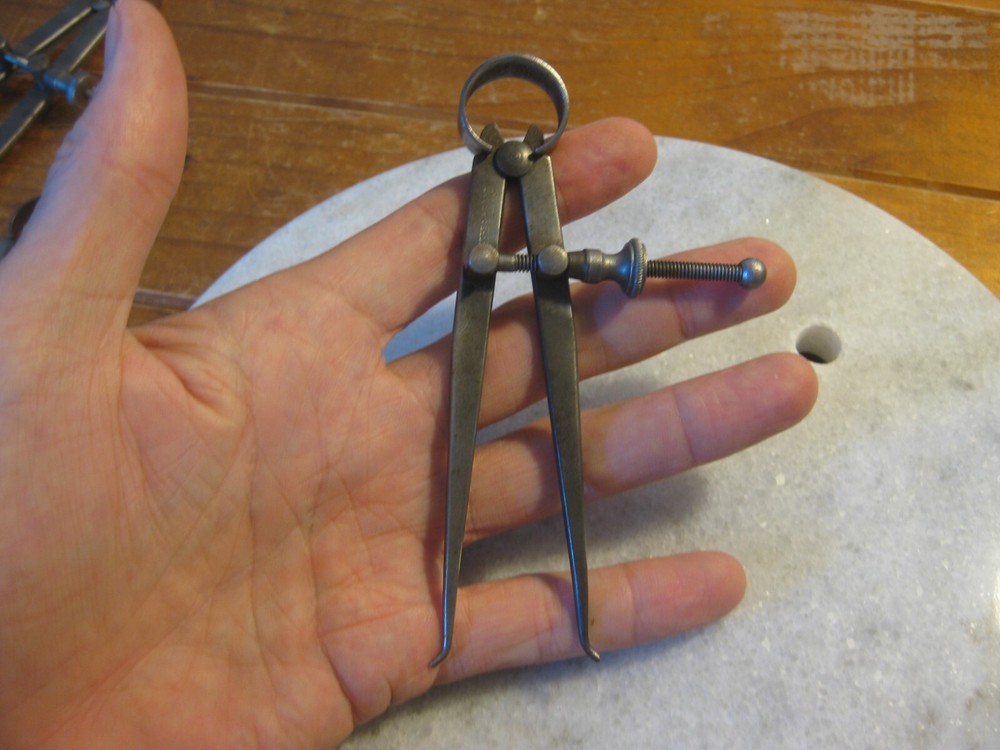 3 x Vintage Inside Spring Calipers (Moore & Wright England/ Samson Tool Mfg USA)