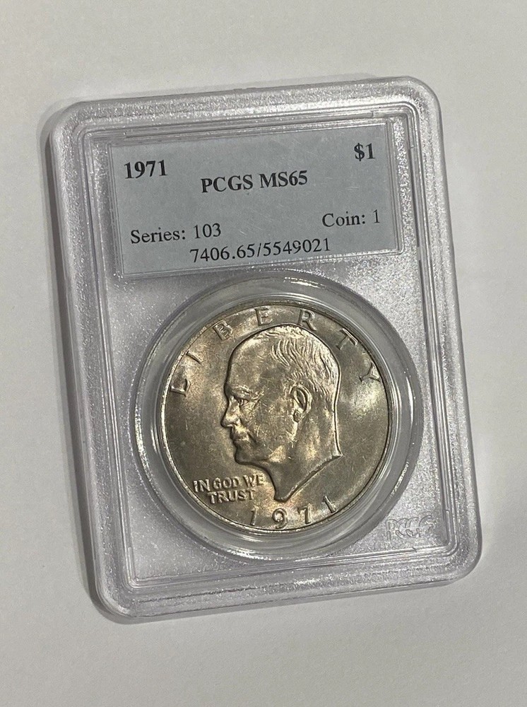 1971 Ike Dollar PCGS MS65 GEM