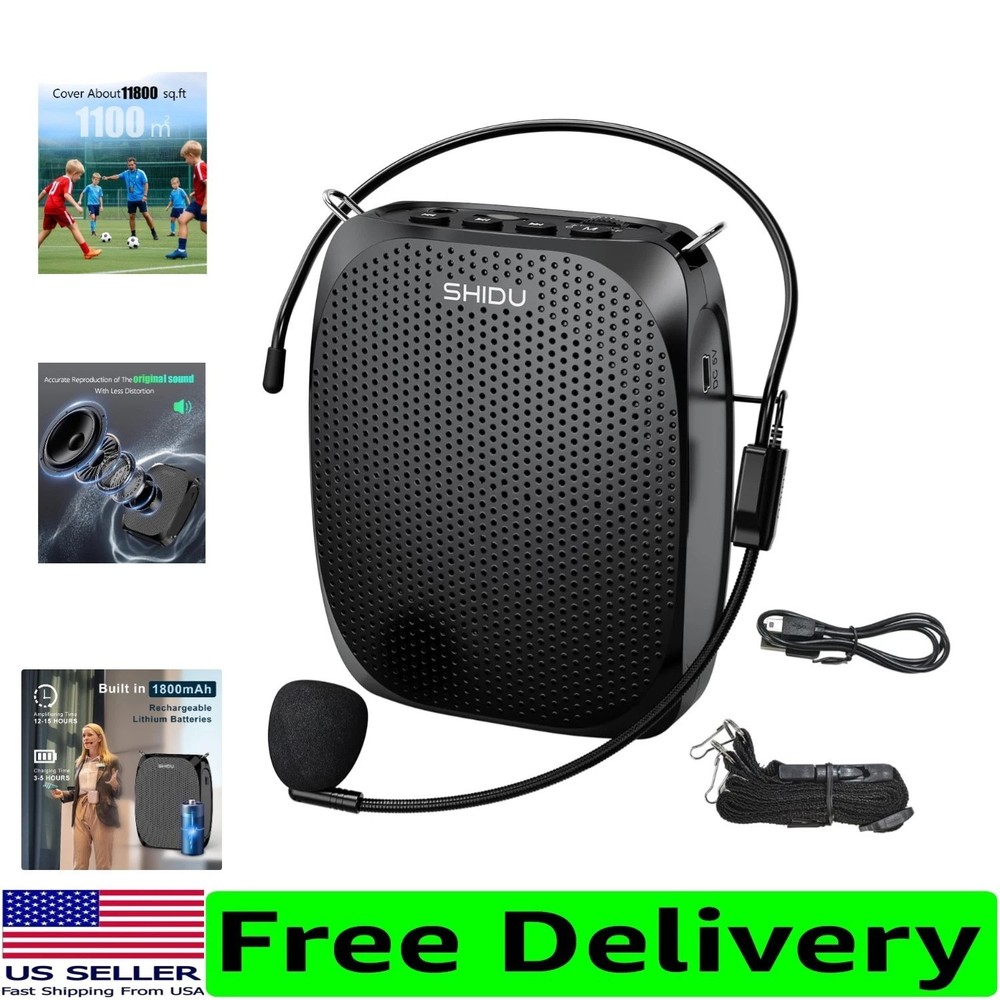 Rechargeable Mini Voice Amplifier for Coaches & Instructors - Compact & Powerful