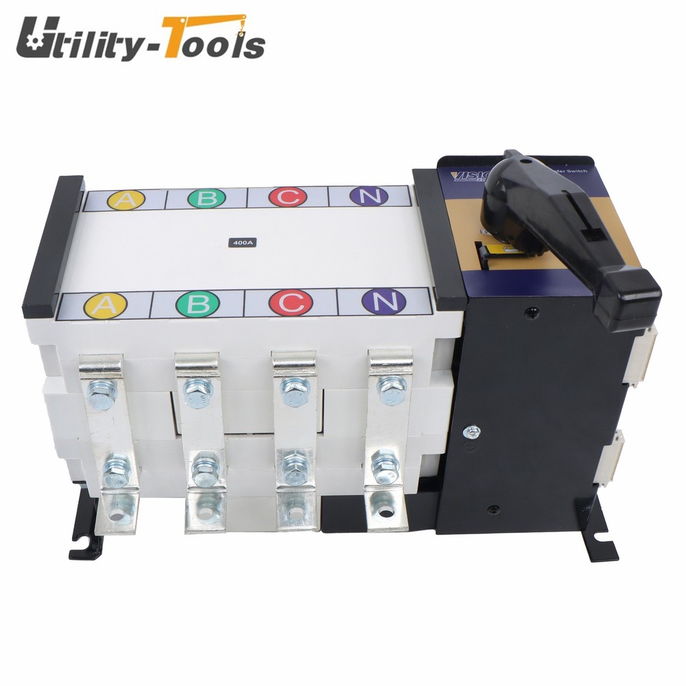 Generator ATS 400A 4P 110/220V Grid To AC Industrial Automatic Transfer Switch