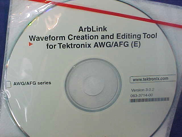 ARBLINK TEKTRONIX AWG/AFG WAVEFORM CREATION EDITING TOOL SOFTWARE 3.0.2 SI