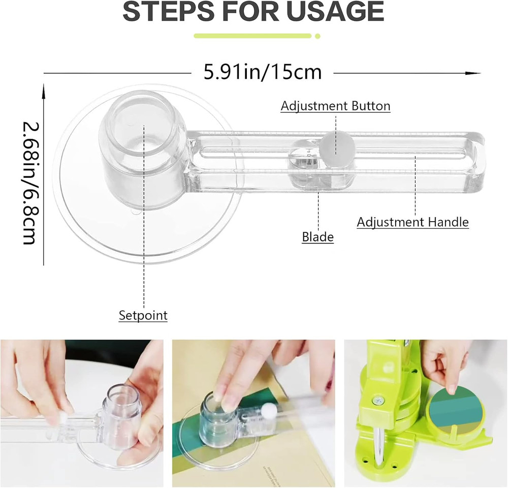 Button Maker Machine 58Mm Pin Installation-Free DIY Pin Badge Button Maker Press