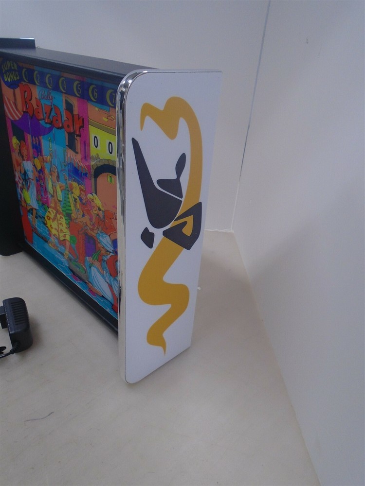 Bally Bazaar Pinball Head LED Display light box