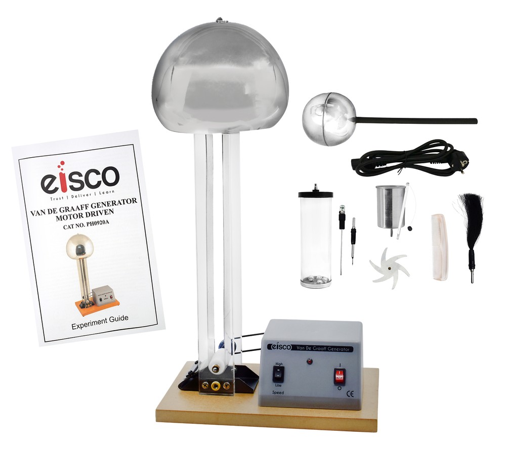 Van De Graaff, Motor Driven - Includes Accessories - 120/240V - Eisco Labs