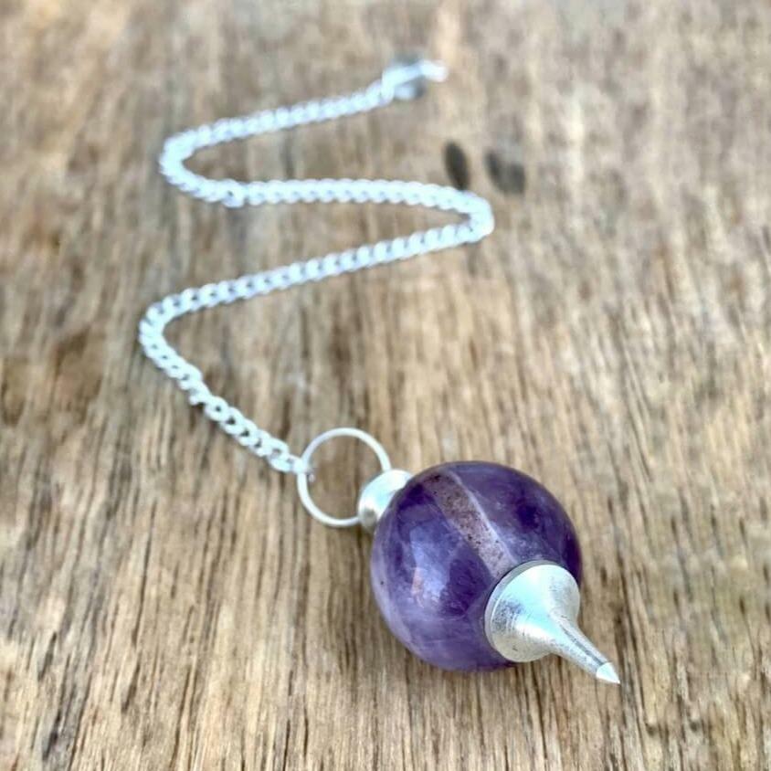 Amethyst Sphere Pendulum
