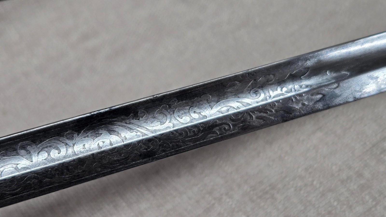 IMPERIAL GERMANY / PRUSSIAN ENGRAVED OFFICER’S COURT SWORD - PRE WW1 - 1800'S